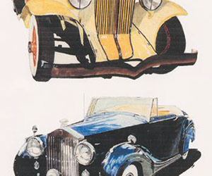 classic cars illustration