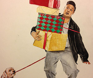 norman rockwell style watercolor illustration