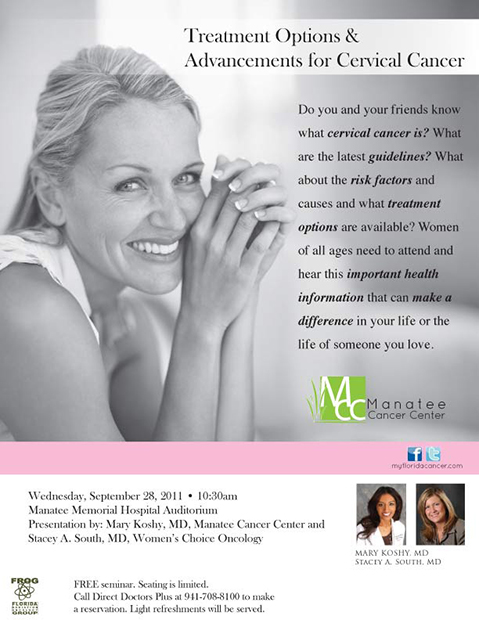 manatee cancer center magazine ad