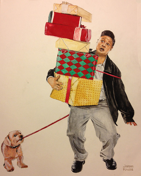 norman rockwell style watercolor illustration